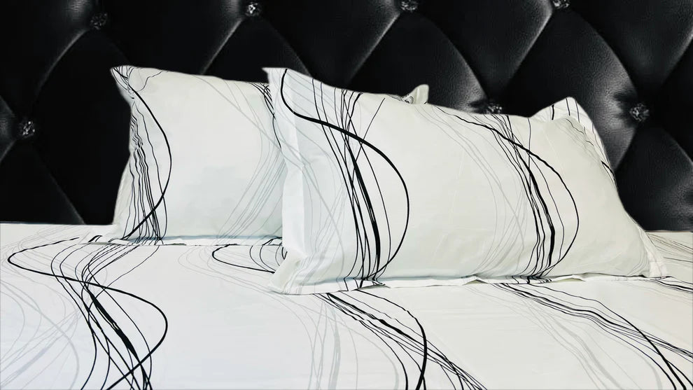 WHITE RIVER KING-SIZE COTTON BEDSHEET