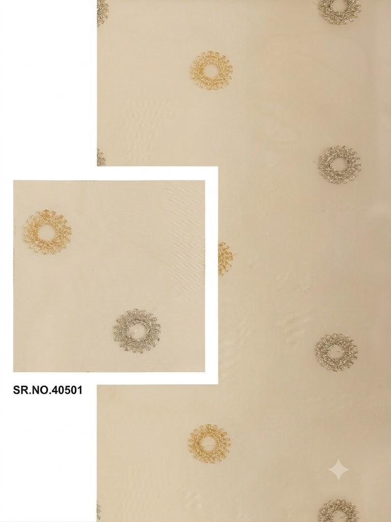 Evabella Elegant Circular Embroidery Sheer Grommet Curtains | 6 colors and 3 lengths