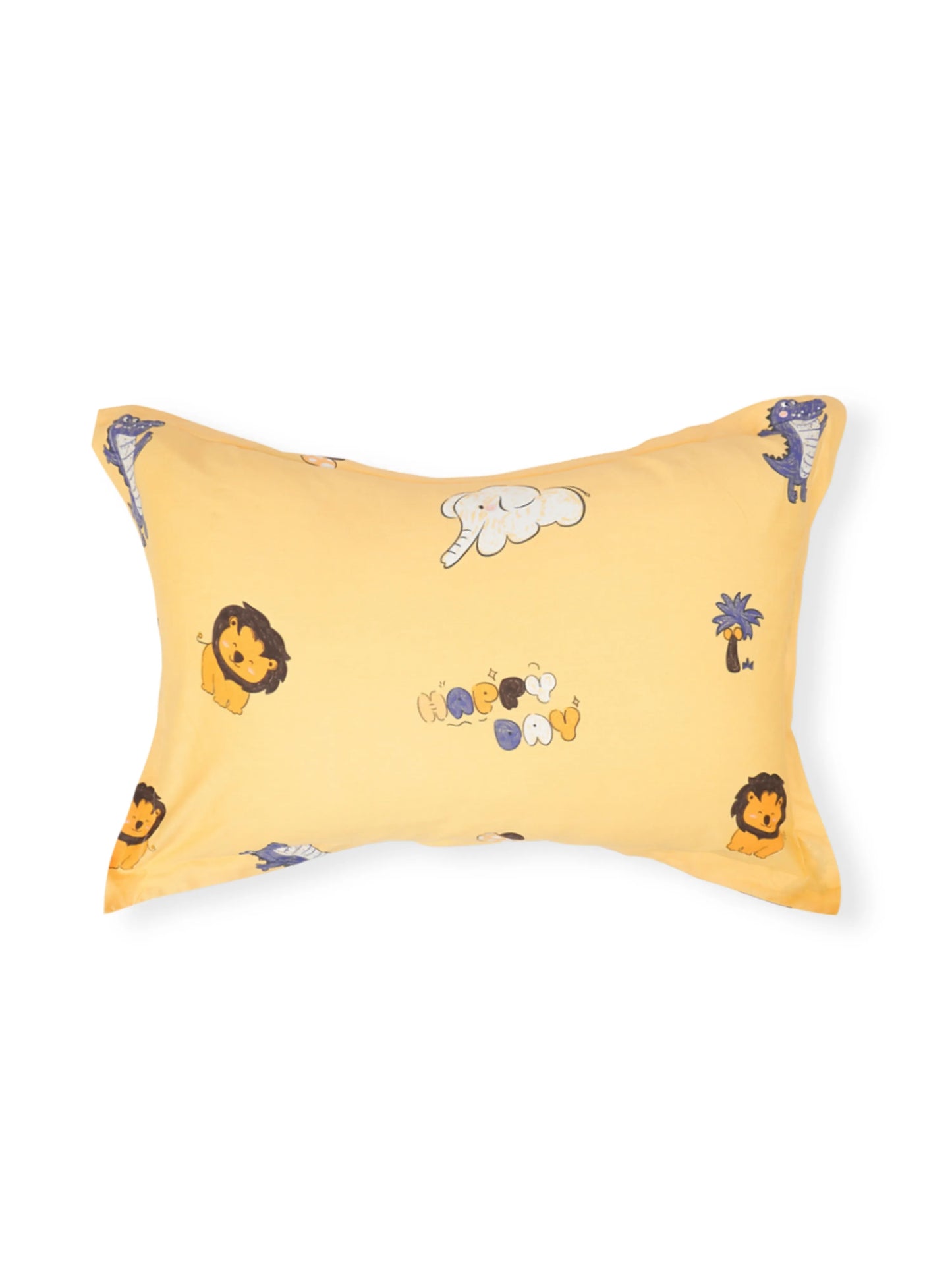 Kids Safari Animal Cotton Single Bedsheet Set