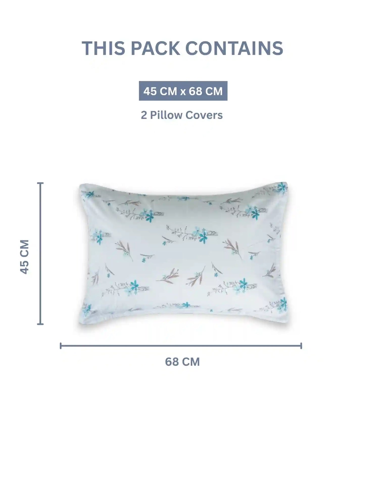 Atoz Home Decor Selfie King 100% Cotton King Size Bedsheet Set (210 TC)