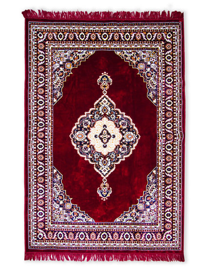 AtoZ Home Decor Velvet Carpet – Traditional Collection (5 ft x 7 ft)