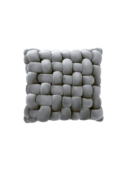 LeReve Square Knotted Cushion Pillow – Soft Decorative Accent for Sofa & Bed