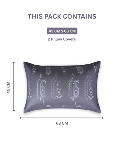 Soft Feel, Paisley Design King Bed Sheet Set with 2 Pillow Cases – 100% Cotton (300 TC)