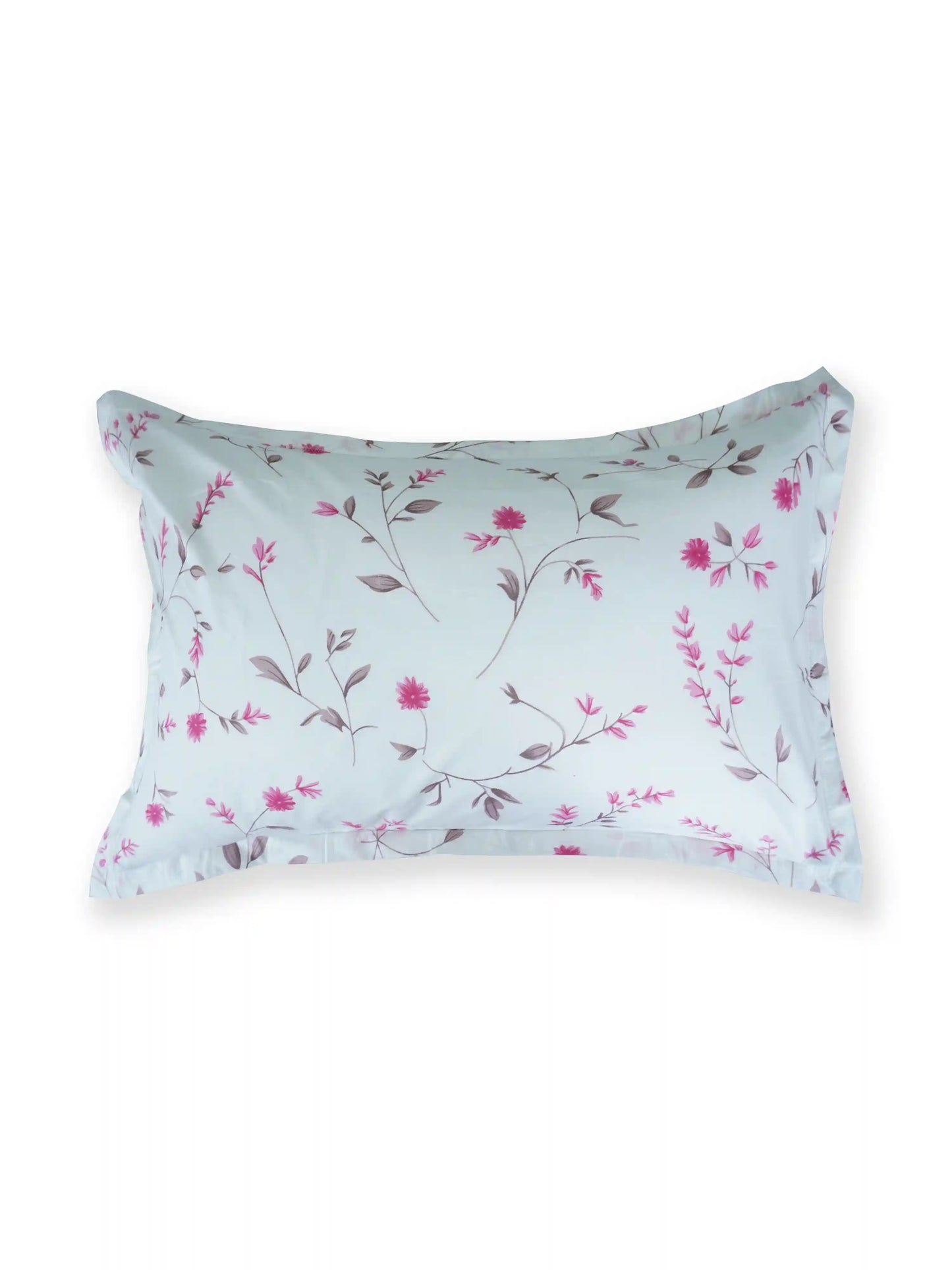 Soft Feel Pink Floral Vine Cotton Double Bedsheet