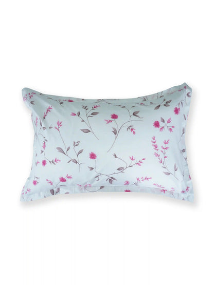 Soft Feel Pink Floral Vine Cotton Double Bedsheet
