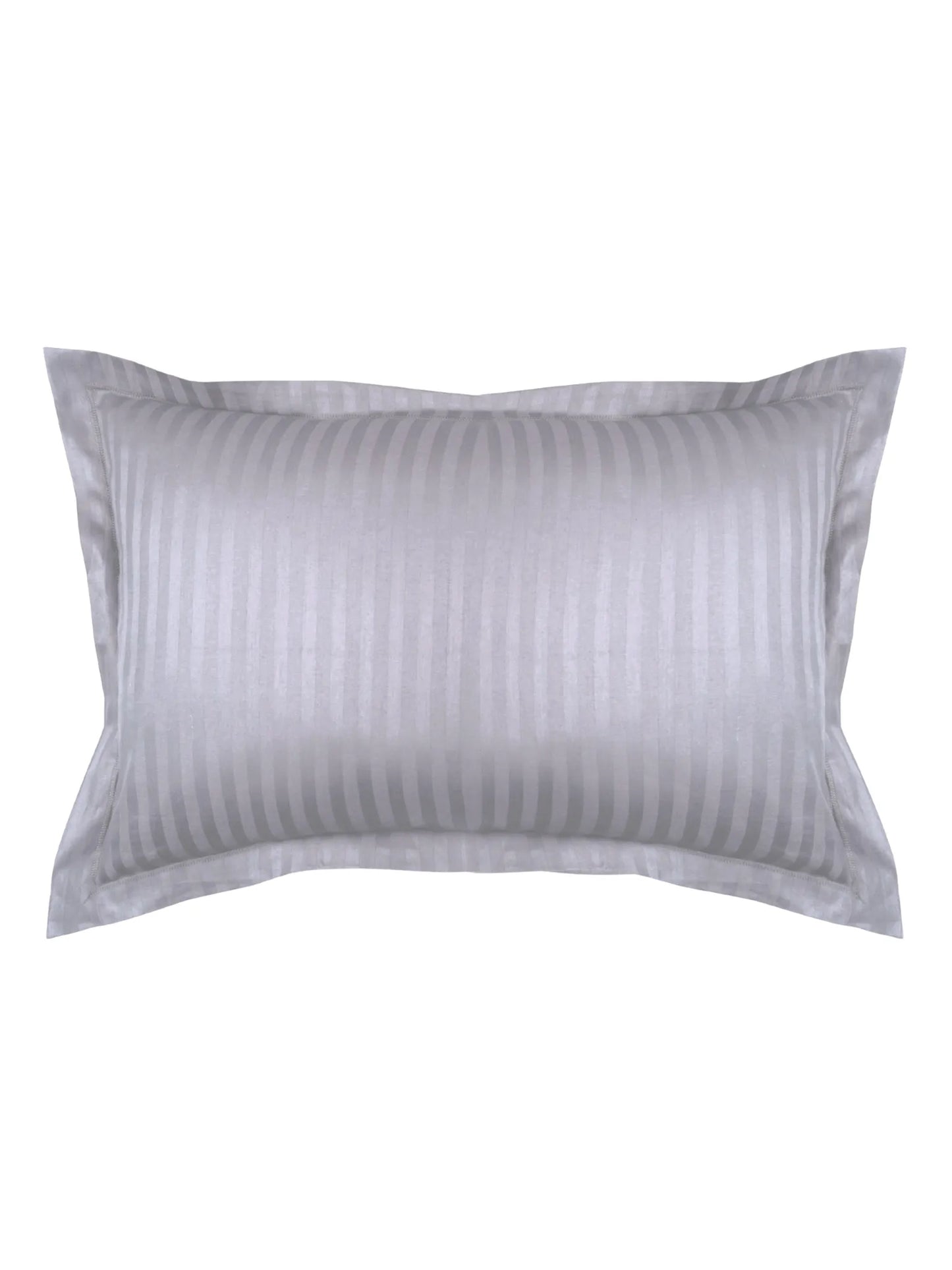 Striped Pillow Cover with Flange | Soft & Breathable (68 x 45 CM)
