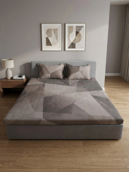 High Living 100% Cotton King Size Bedsheet Set (400 TC)