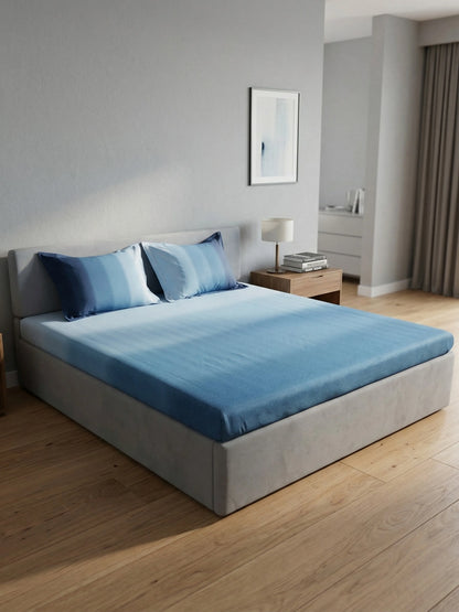 High Living 100% Cotton King Size Bedsheet Set (400 TC)