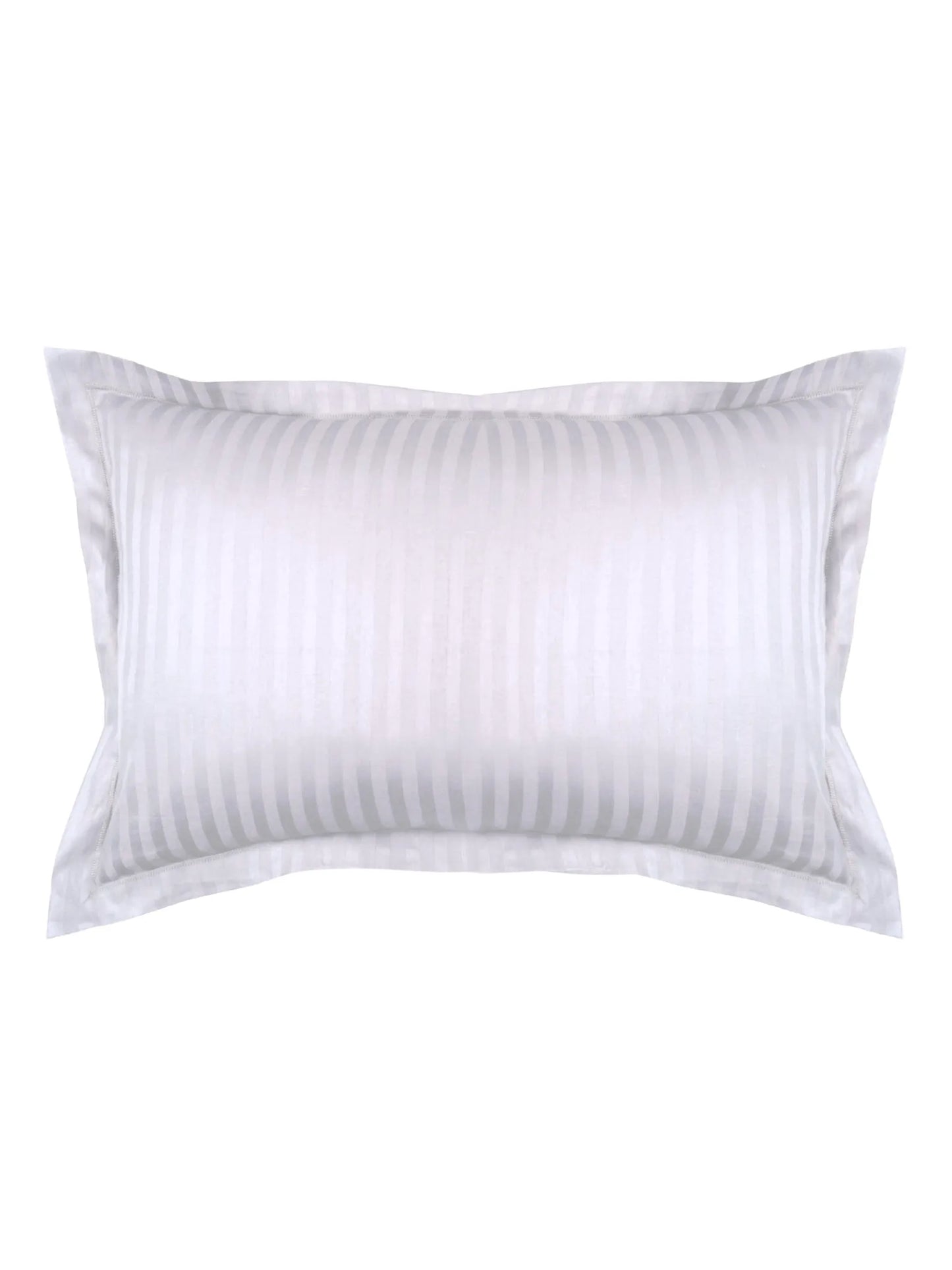 Striped Pillow Cover with Flange | Soft & Breathable (68 x 45 CM)