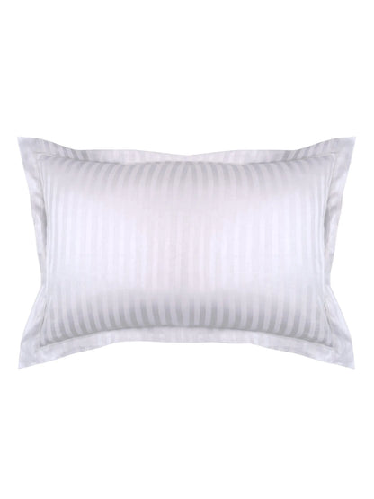 Striped Pillow Cover with Flange | Soft & Breathable (68 x 45 CM)