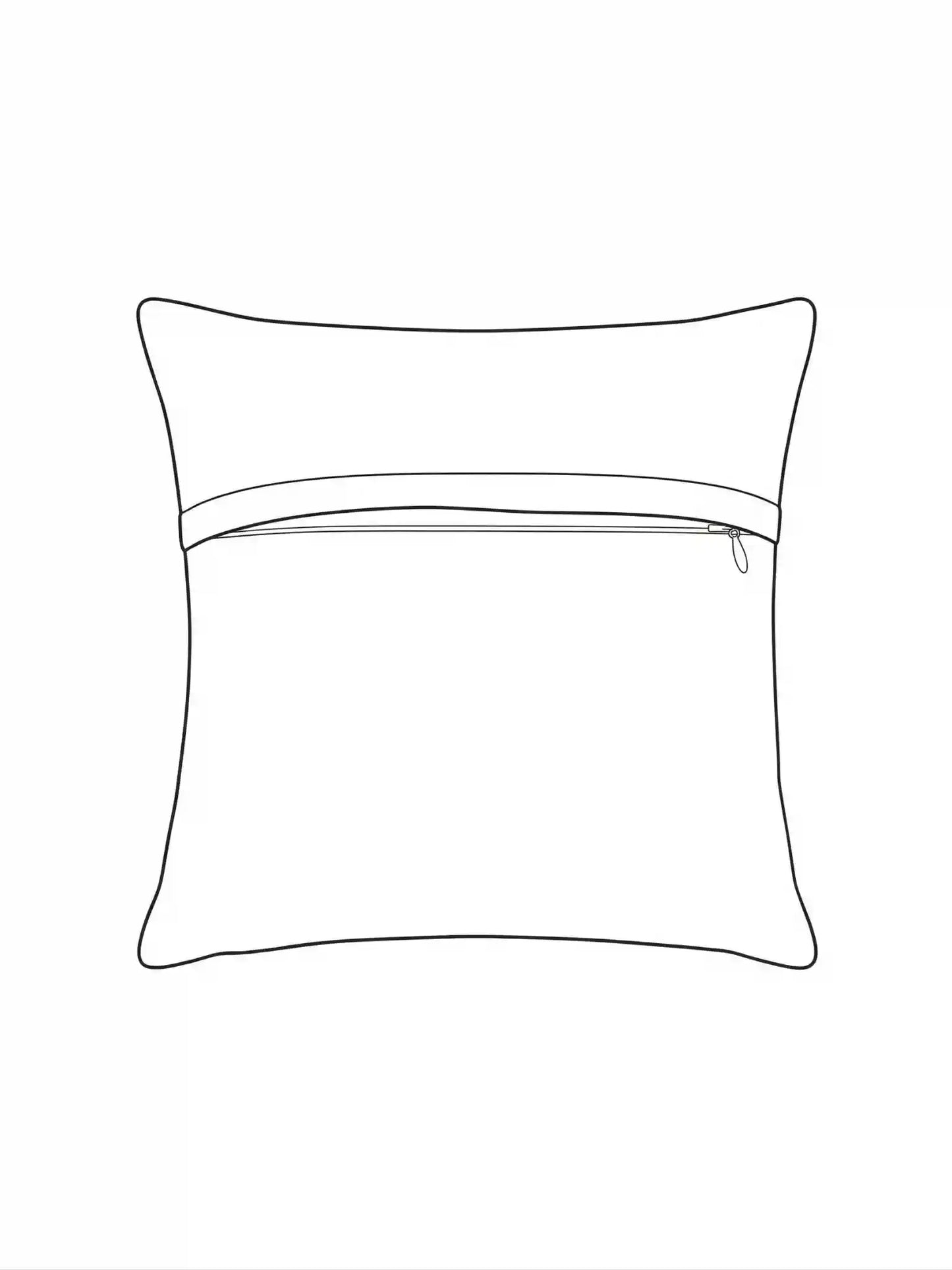 Printed Cushion Covers with Concealed Zipper (Set of 5)