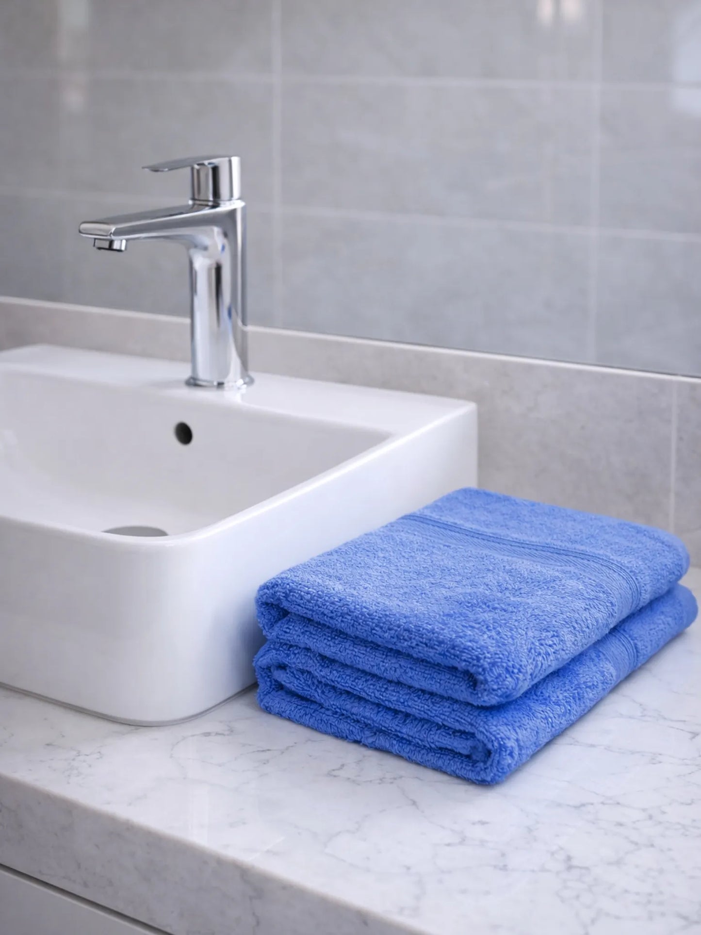 AtoZ Home Decor Home Essential 100% Cotton Hand Towels Pack of 2 (40x60 CM)