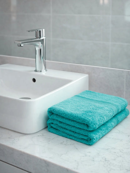 AtoZ Home Decor Home Essential 100% Cotton Hand Towels Pack of 2 (40x60 CM)