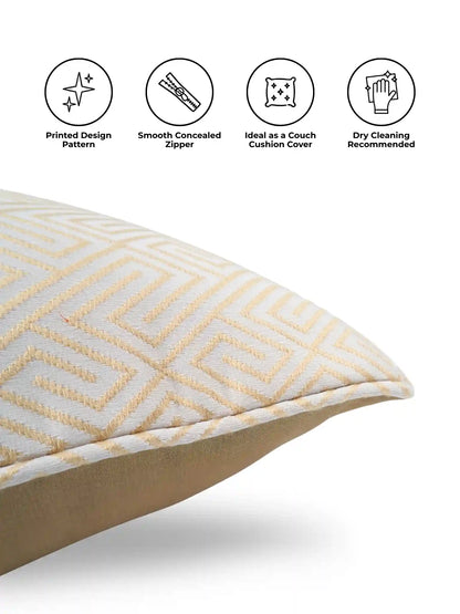 Geometric Cushion Covers with Concealed Zipper (Set of 5)