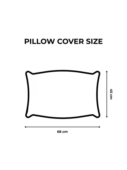 AtoZ Home Decor Cotton Pillow & Plain Pillow Cover Combo Set (68 x 45 cm)