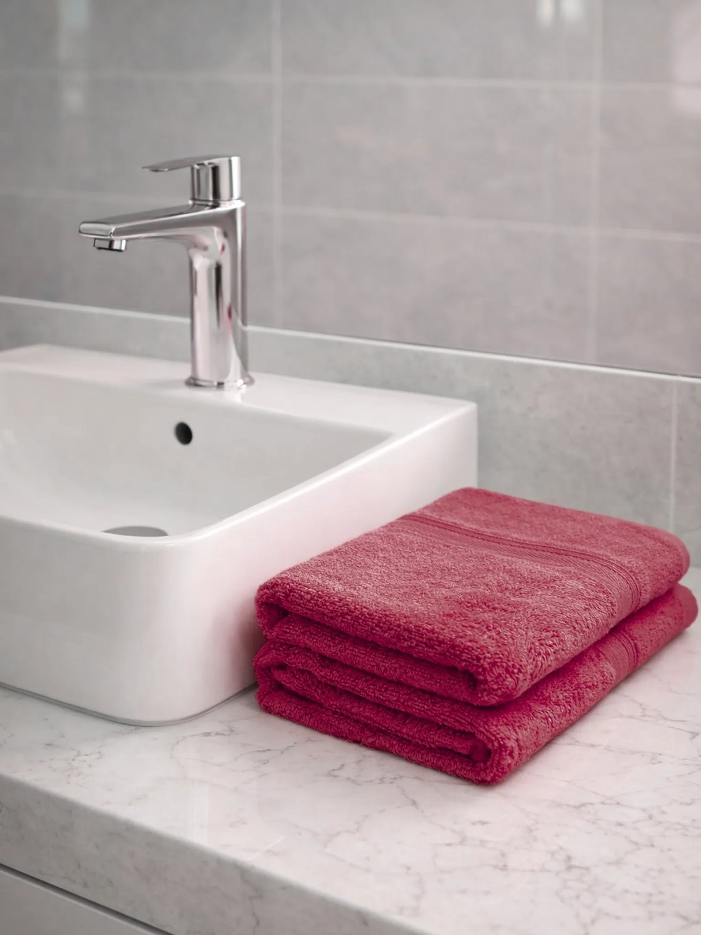 AtoZ Home Decor Home Essential 100% Cotton Hand Towels Pack of 2 (40x60 CM)