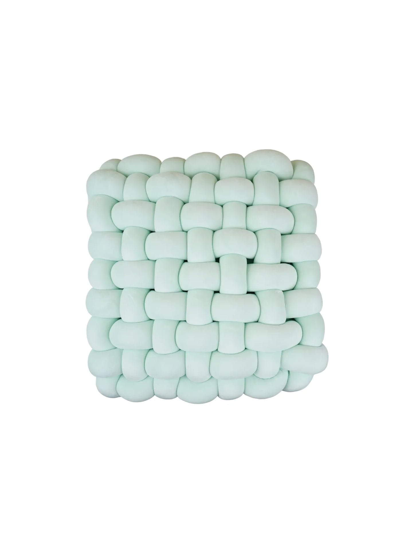 Square Knotted Cushion Pillow – Soft Decorative Accent for Sofa & Bed