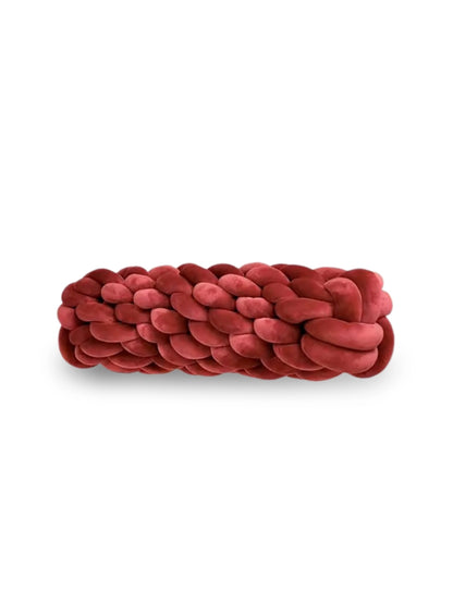 Knotted Bolster Cushion Pillow – Soft Decorative Support for Sofa & Bed