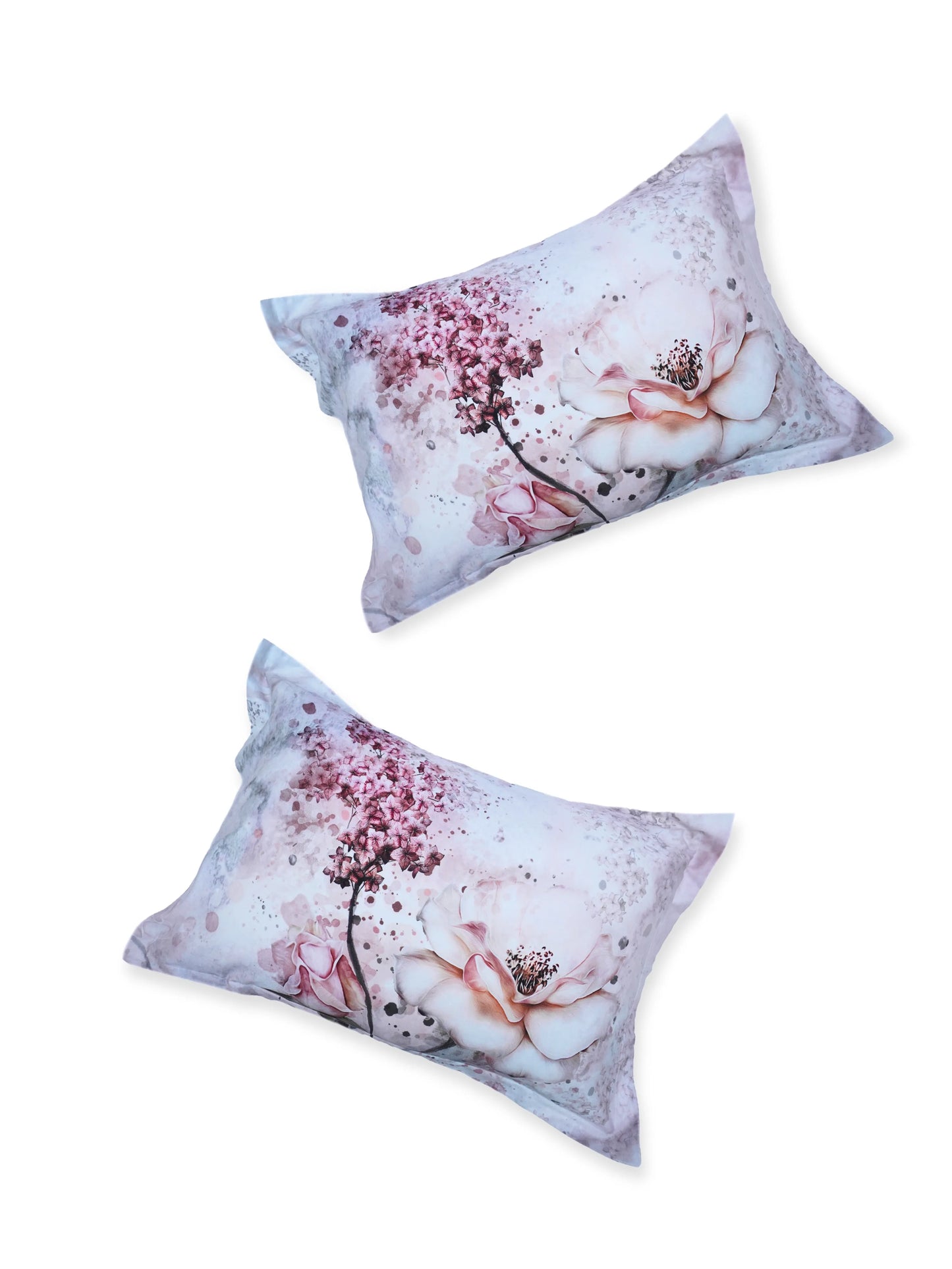 Rosette Floral Bedsheet Set — King Size, 100% Cotton (400 TC)