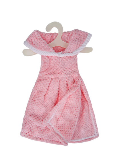 AtoZ Home Decor Cute Dress-Shaped Quick Dry Hand Towel for Kitchen & Bath | Pack of 1 or 2