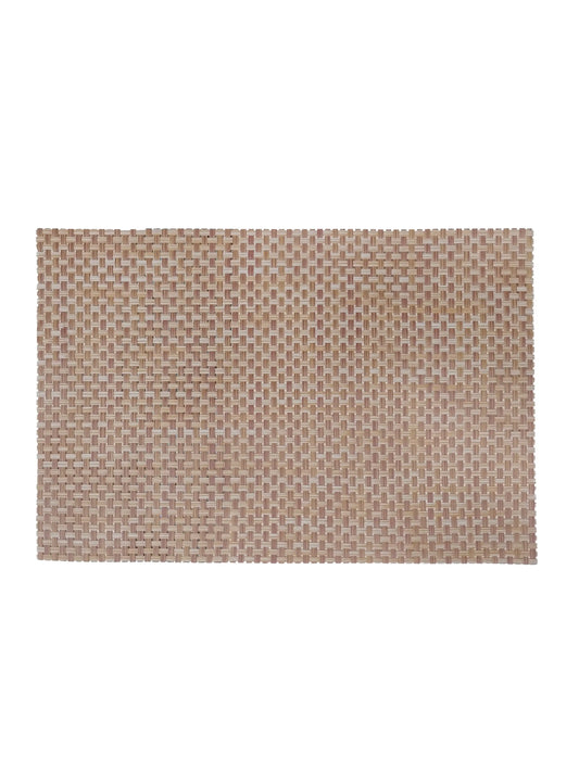 AtoZ Home Decor Basketweave PVC Dining Placemats Set of 6