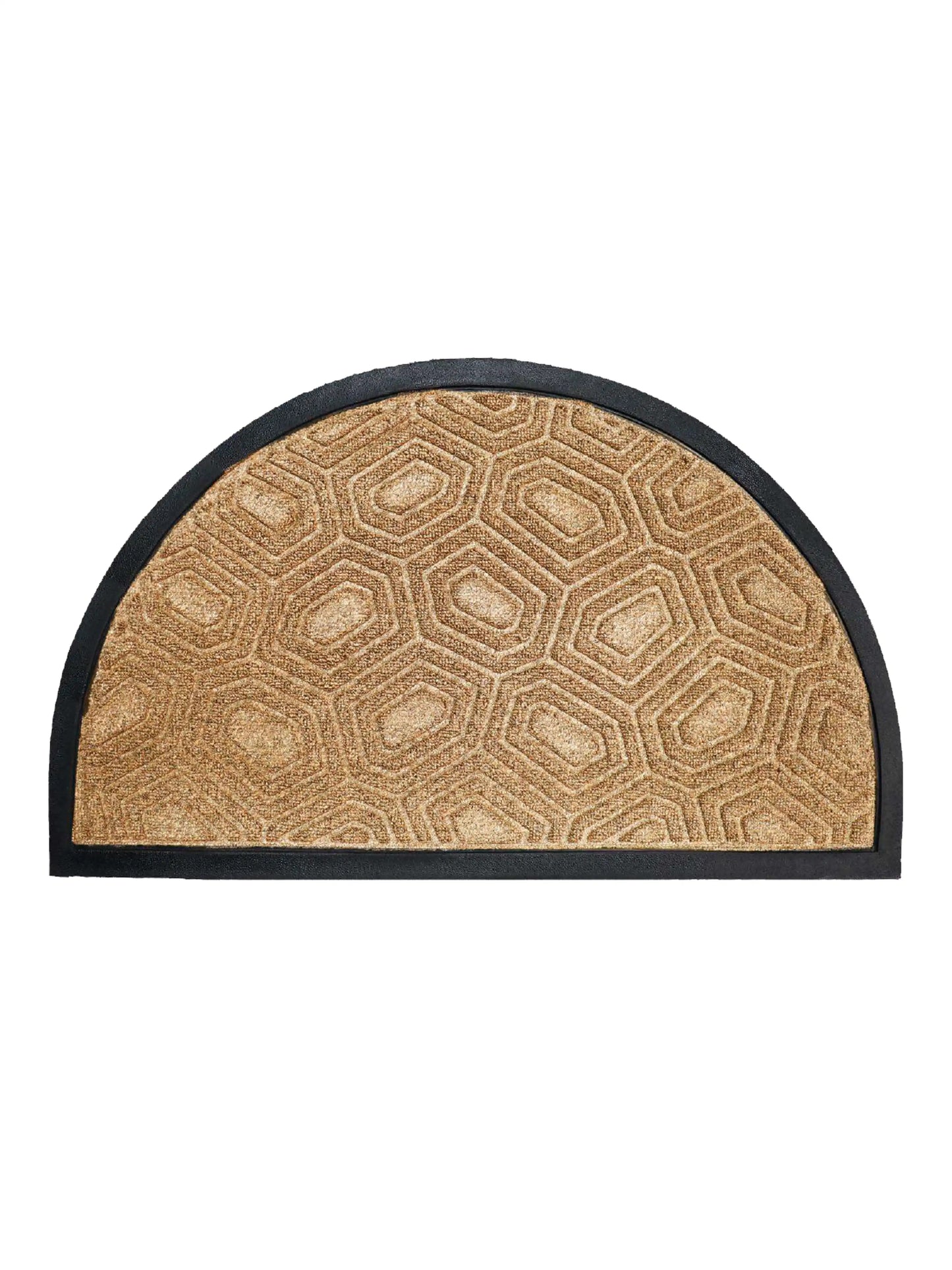 AtoZ Home Decor Semi-Circle Patterned Doormat (45x75 cm, Available in Multiple Colors)