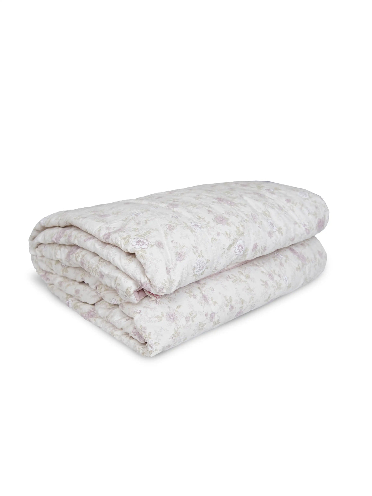Atoz Home Decor Florence Vintage Floral Single Bed AC Comforter – Super Soft Breathable Reversible Quilt with Pink Fabric Backing