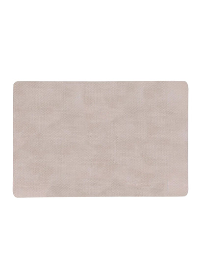AtoZ Home Decor Light Beige PVC Dining Placemats Set of 6