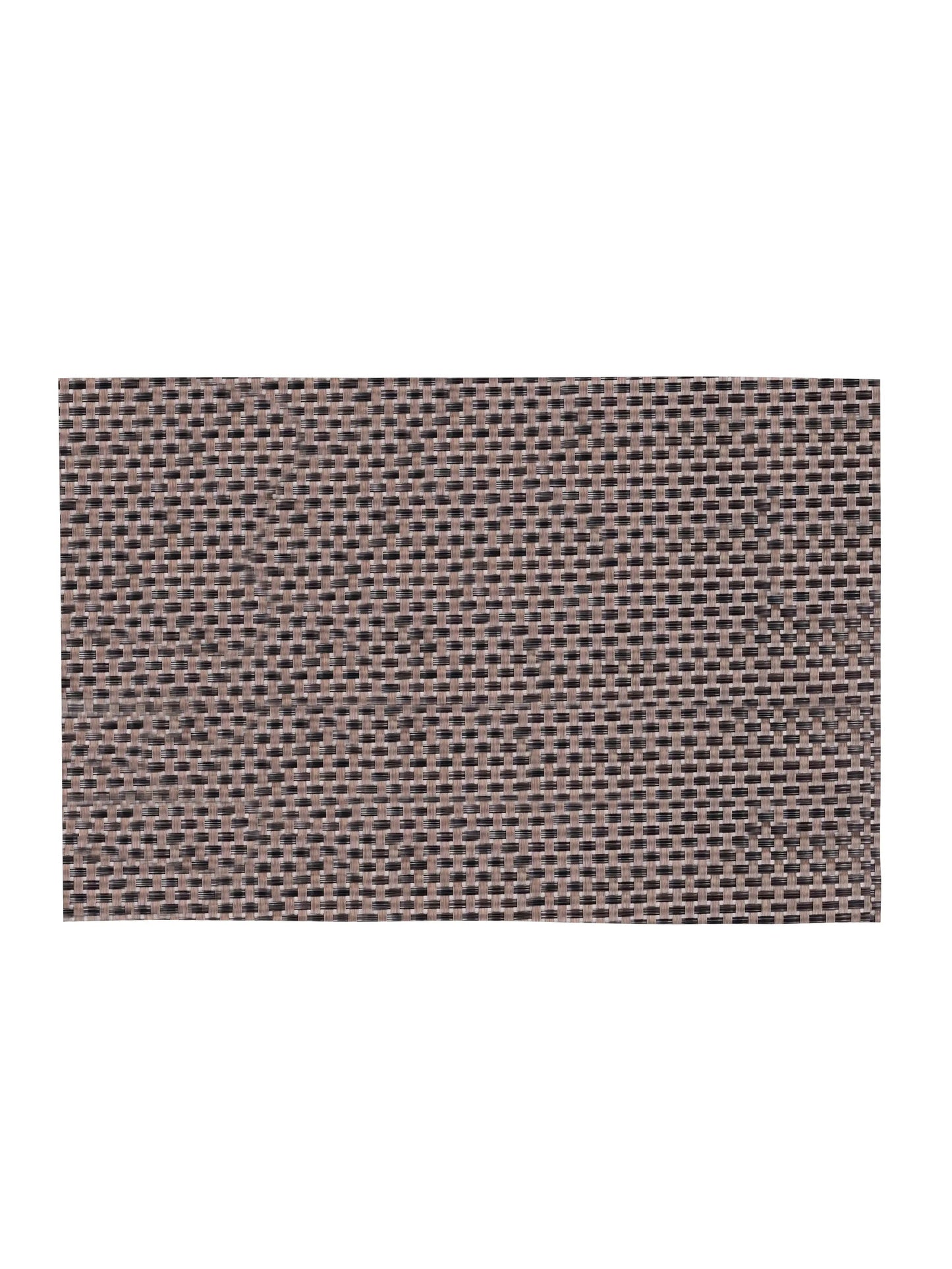 AtoZ Home Decor Muted Taupe Basketweave PVC Dining Placemats Set of 6