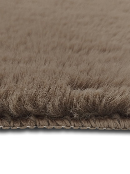 Taupe Brown Shaggy Carpet – Ultra-Soft Solid Texture – Available in 2 Sizes