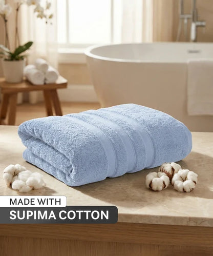 MyTRIDENT Luxe Home 100% Supima Cotton Bath Towel (600 GSM | 75 cm x 150 cm) – Ultra-Plush & Absorbent