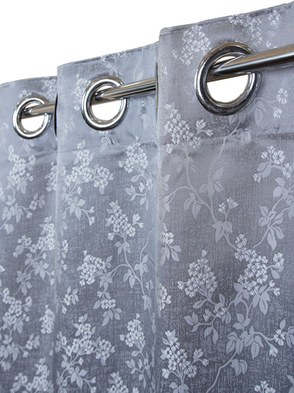 AtoZ Home Decor Floral Window & Door Curtains (Multiple Sizes & Colors)