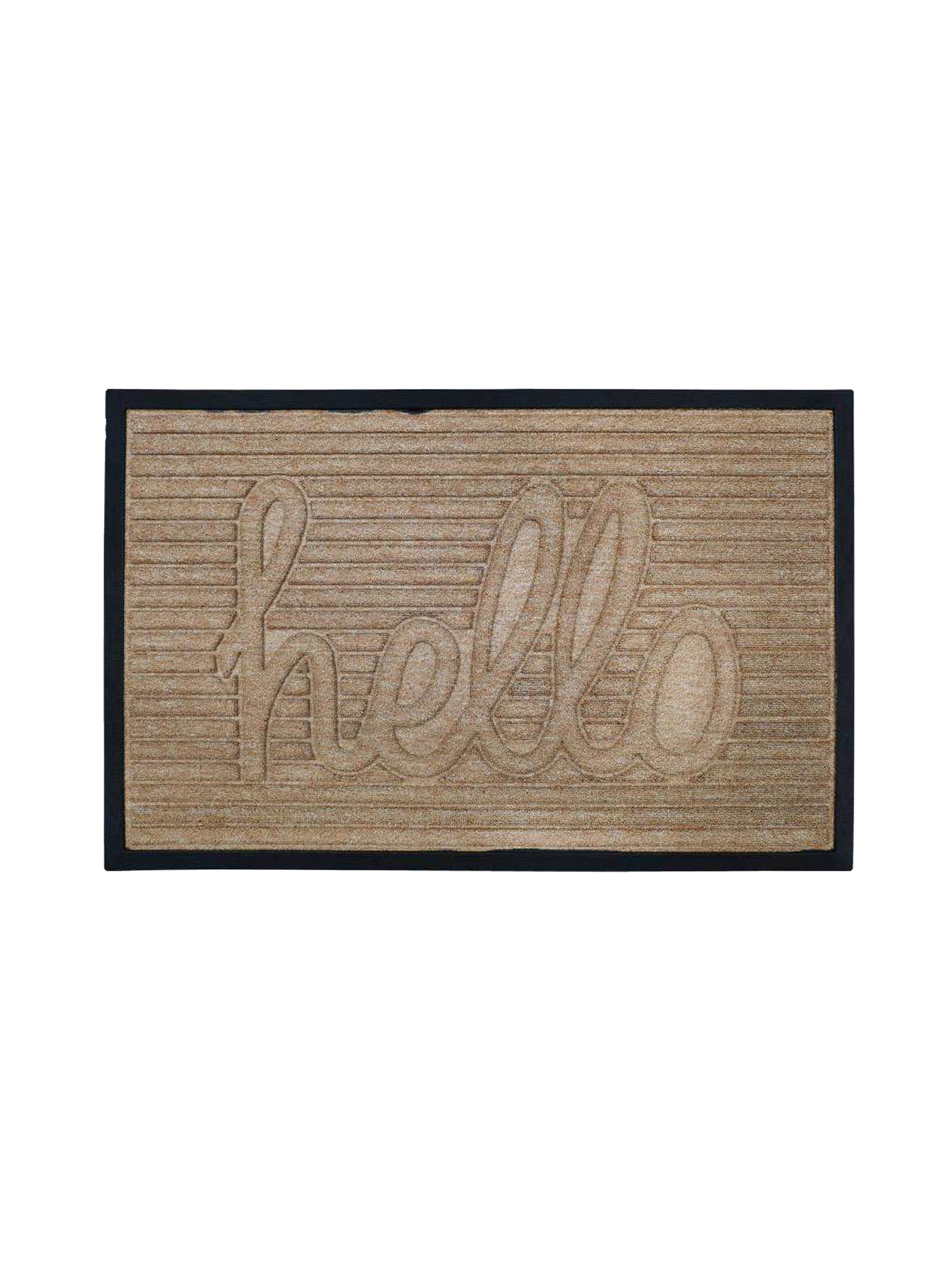 AtoZ Home Decor 'Hello' Ribbed Script Doormat (Available in Multiple Sizes & Colors)