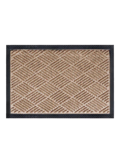 AtoZ Home Decor Geometric Grid Scraper Entrance Door Mat (60x40 cm)