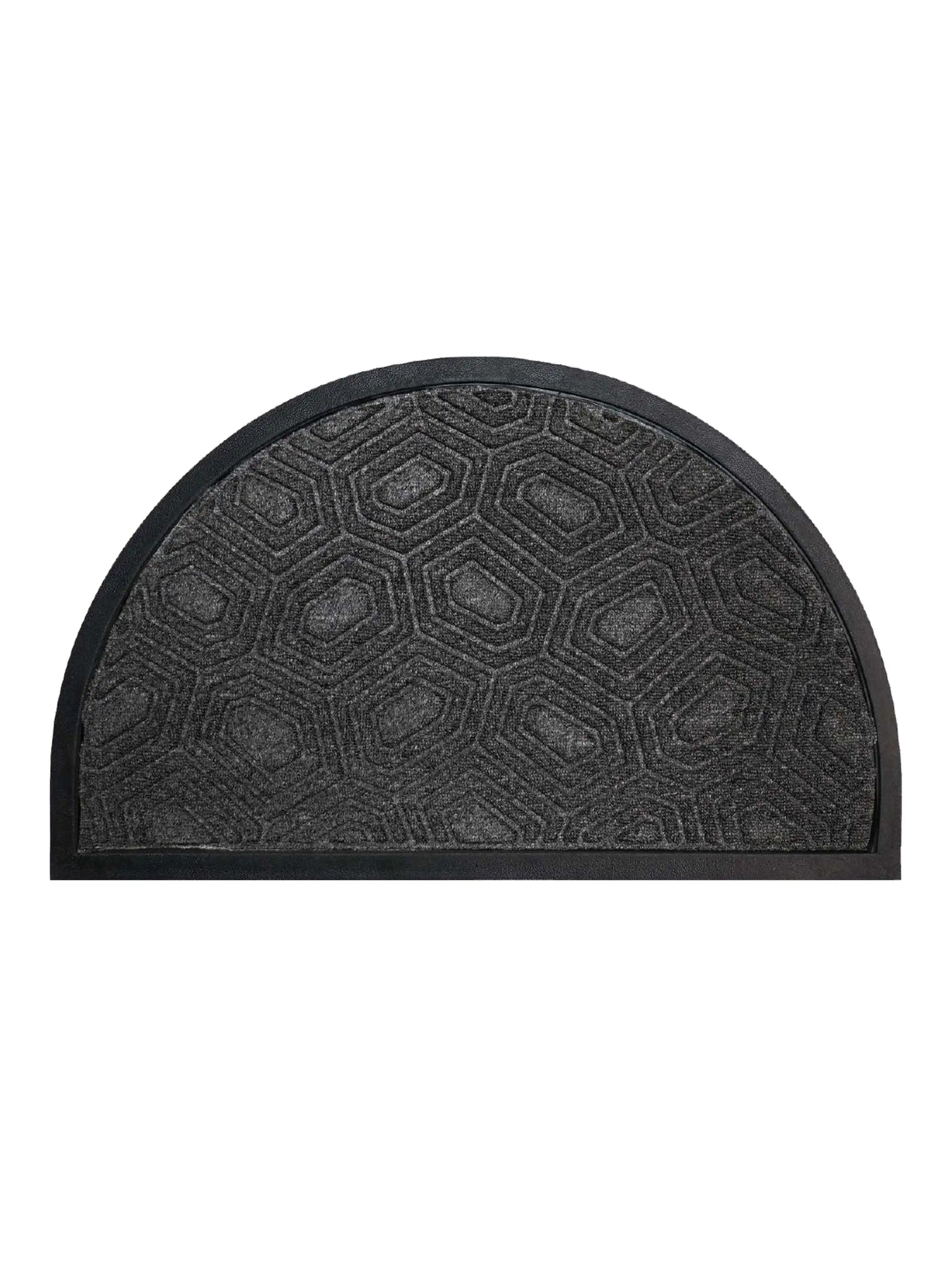 AtoZ Home Decor Semi-Circle Patterned Doormat (45x75 cm, Available in Multiple Colors)