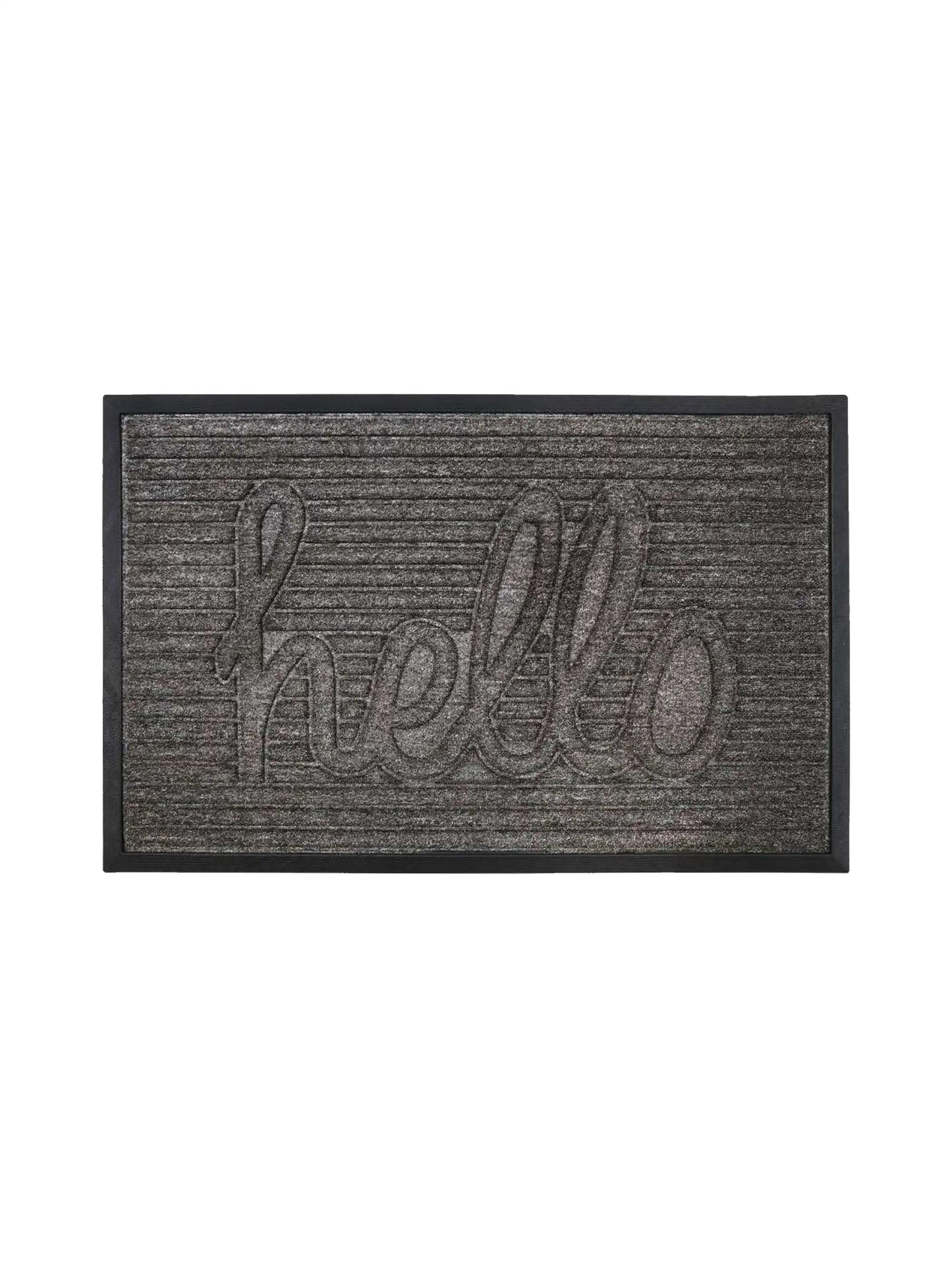AtoZ Home Decor 'Hello' Ribbed Script Doormat (Available in Multiple Sizes & Colors)