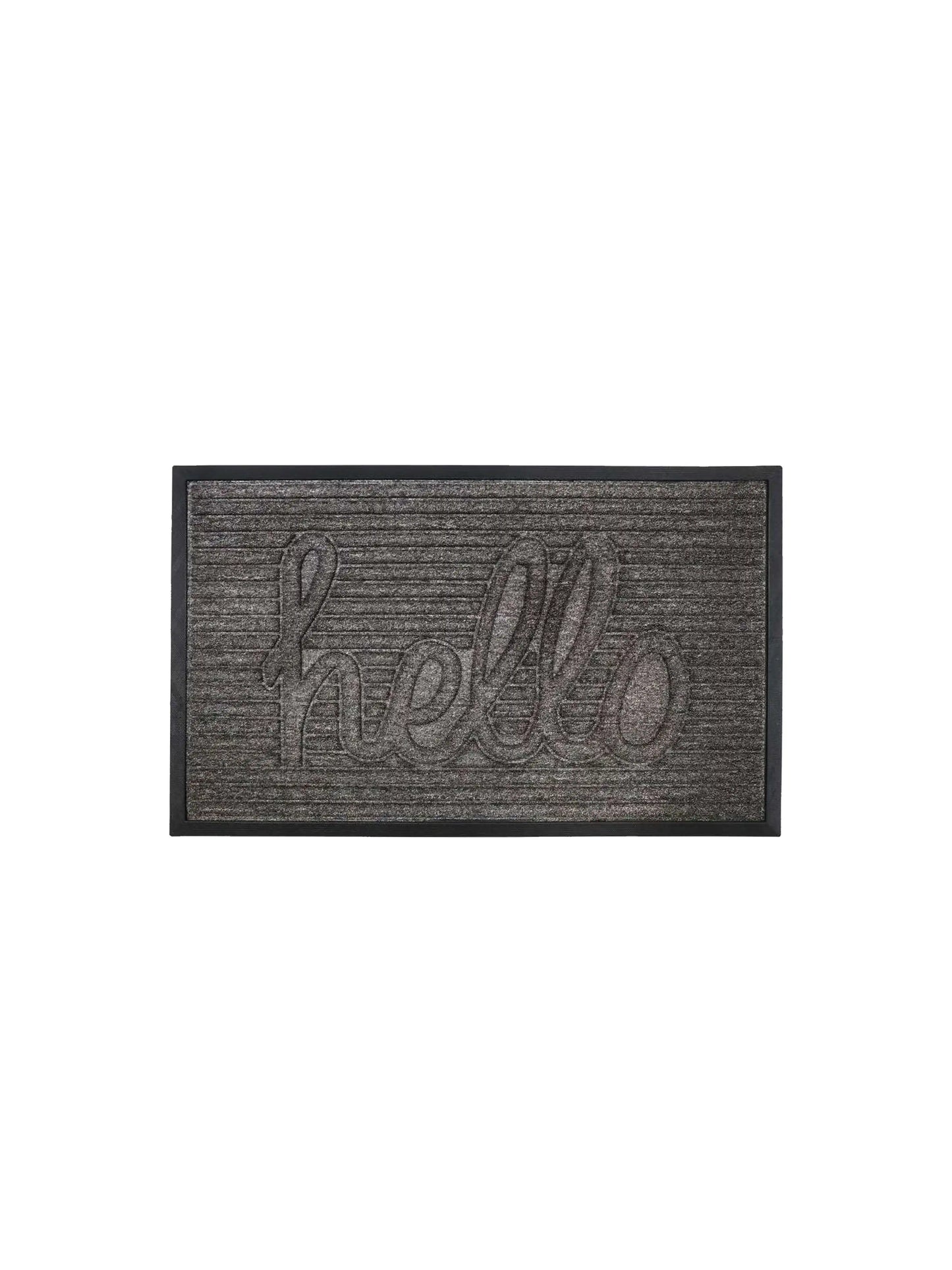 AtoZ Home Decor 'Hello' Ribbed Script Doormat (Available in Multiple Sizes & Colors)