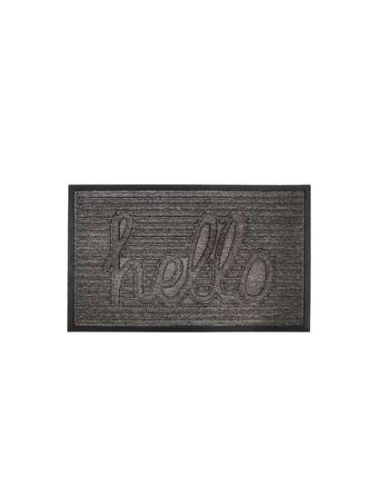 AtoZ Home Decor 'Hello' Ribbed Strips Doormat (Available in Multiple Sizes)