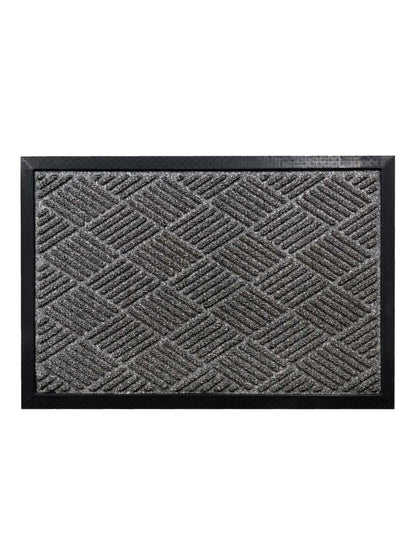 AtoZ Home Decor Geometric Grid Scraper Entrance Door Mat (60x40 cm)