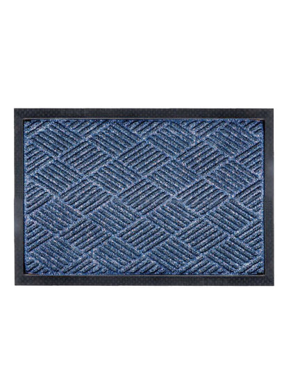 AtoZ Home Decor Geometric Grid Scraper Entrance Door Mat (60x40 cm)