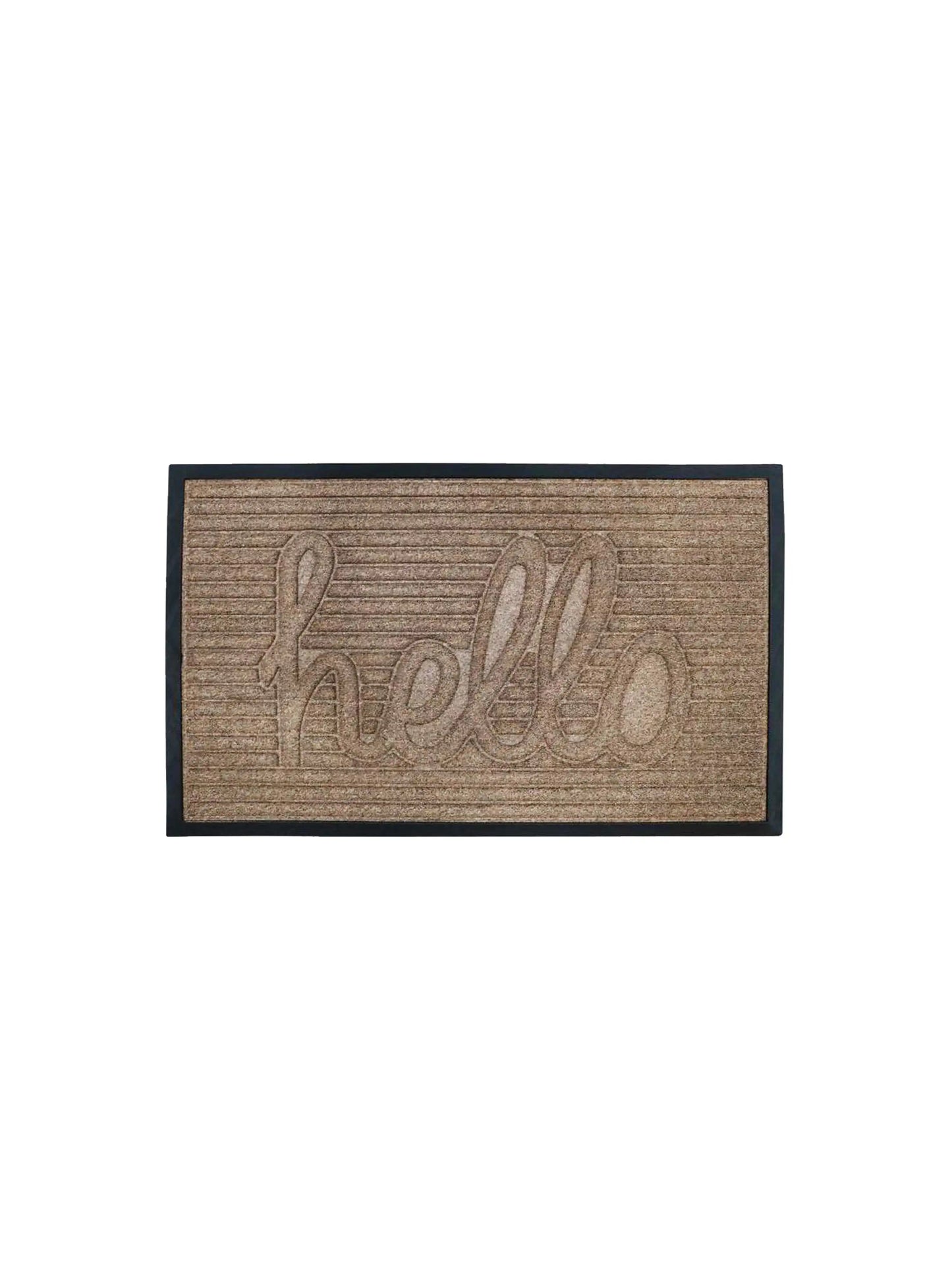 AtoZ Home Decor 'Hello' Ribbed Script Doormat (Available in Multiple Sizes & Colors)