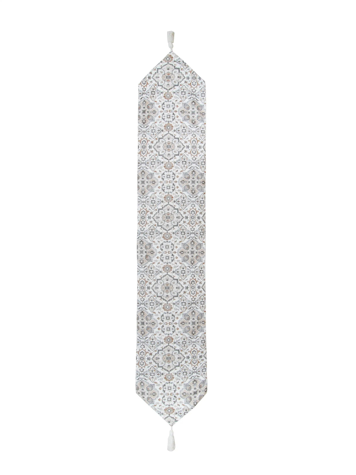 AtozHomeDecor Cotton Linen Table Runner | Printed & Embroidered | 14x72" / 16x72"