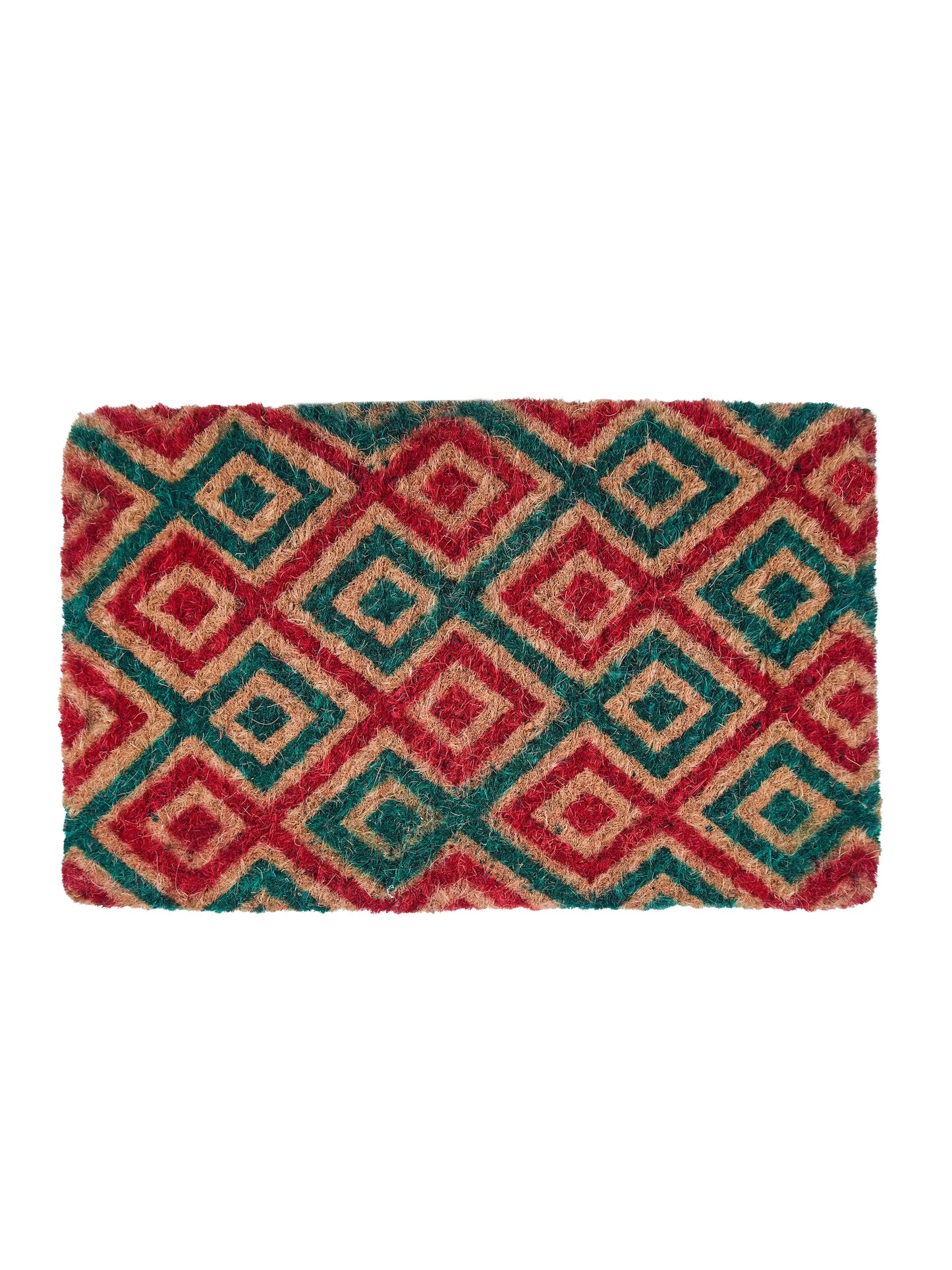 AtoZ Home Decor Geometric Diamond Coir Doormat (75x45 cm)