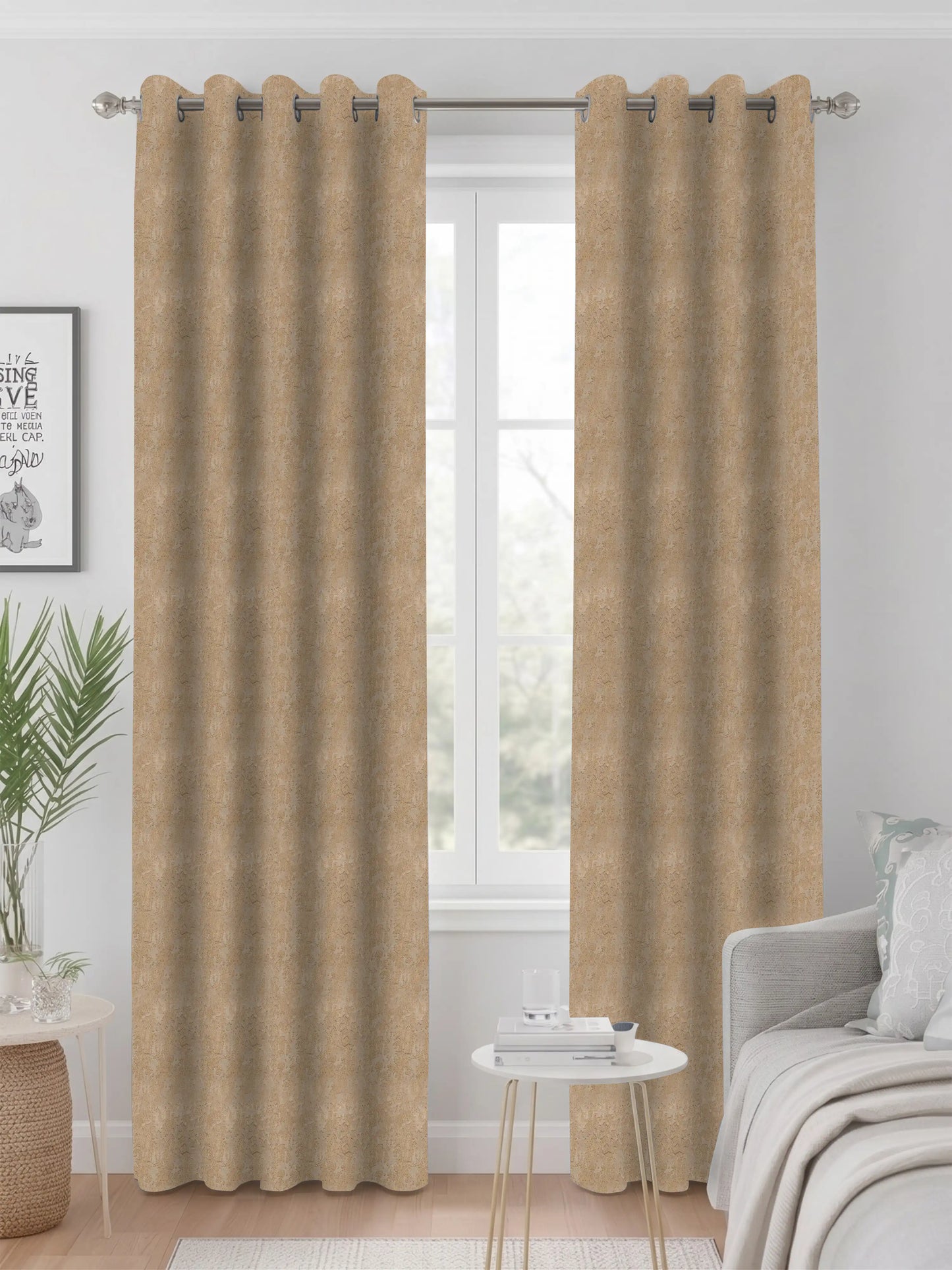 Abstract Venetian Stucco Darkout Curtains – Custom & Readymade