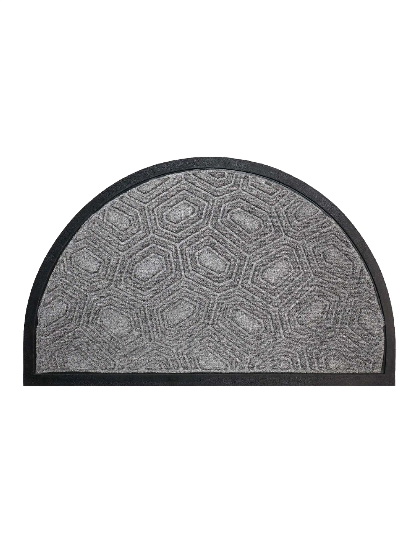 AtoZ Home Decor Semi-Circle Patterned Doormat (45x75 cm, Available in Multiple Colors)