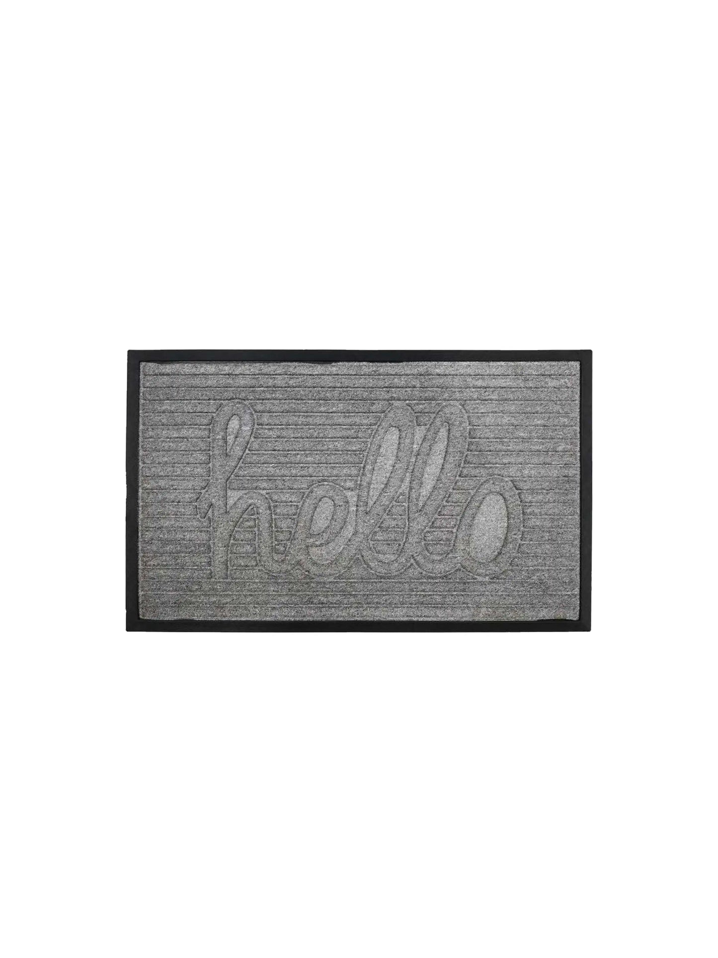 AtoZ Home Decor 'Hello' Ribbed Script Doormat (Available in Multiple Sizes & Colors)