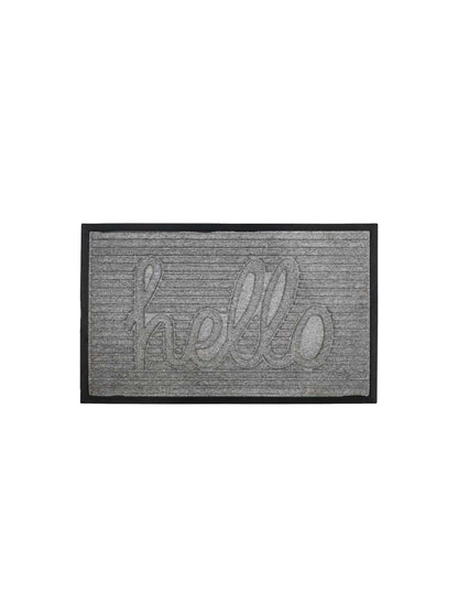 AtoZ Home Decor 'Hello' Ribbed Strips Doormat (Available in Multiple Sizes)