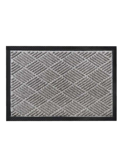 AtoZ Home Decor Geometric Grid Scraper Entrance Door Mat (60x40 cm)
