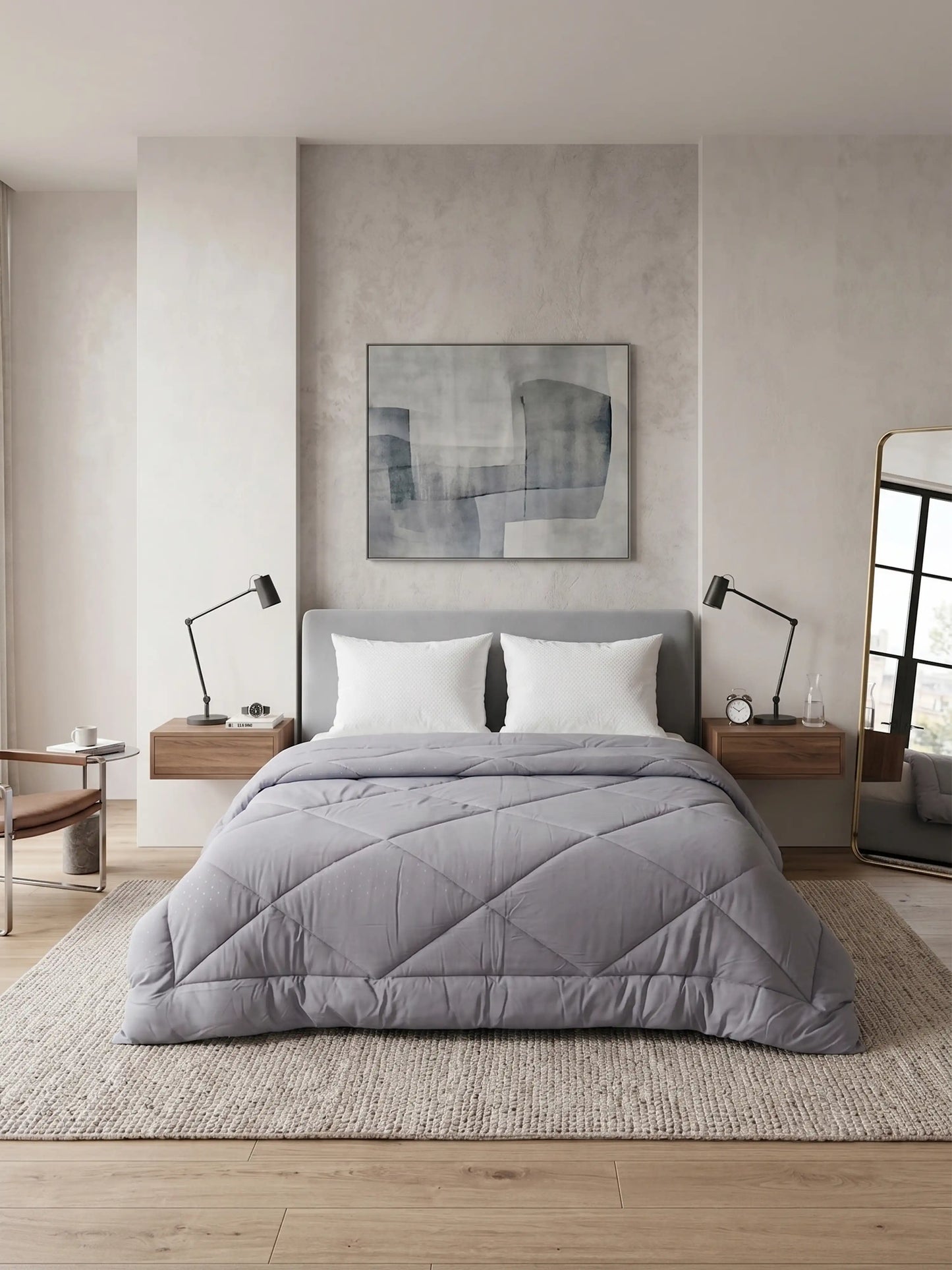 Star Collection Reversible Double Bed Comforter (230x275 cm)