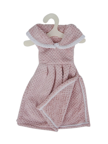 AtoZ Home Decor Cute Dress-Shaped Quick Dry Hand Towel for Kitchen & Bath | Pack of 1 or 2